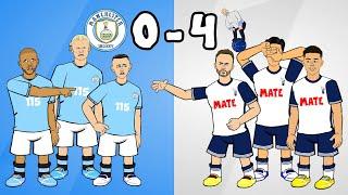 0-4! SPURS HUMILIATE MAN CITY! Premier League Goals Highlights