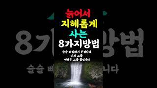 늙어서 지혜롭게사는 8가지방법 인생의지혜 인생조언 명언 노년  행복 철학 삶의지혜 인간관계 중년의삶 인생명언 중년명언 사람문제 인생명언 좋은글 #명언 #인간관계