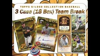 2024 Topps GILDED COLLECTION 3 Case (18 Box) Team Break #2 eBay 11/29/24