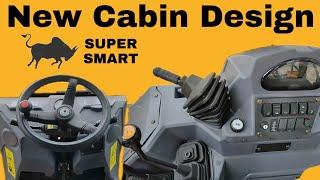 New INTERIOR DESIGN of Bull super smart backhoe loader.