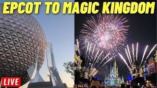  LIVE: Epcot to Magic Kingdom Wednesday for rides, shows, Fireworks at Walt Disney World 1/15/2025