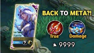 FINALLY!! KARRIE FULL TRUE DAMAGE BUILD IS BACK IN THE META?! | MLBB