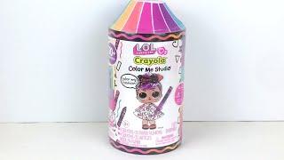 LOL Surprise Crayola Color Me Studio Mini Doll & Crayons Capsule  Unboxing & Review