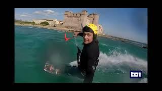 Tg1 Andrea Principi - kitesurf 2023