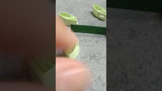 easy quilling leaves for beginners  #quillingart #papercraft #diy