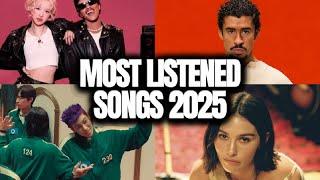 Most Listened Songs In The Past 24 Hours! - 2025 JANUARY!