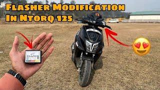 Finally Flasher Installed In Ntorq 125 || RIDE WITH PANTHER ||