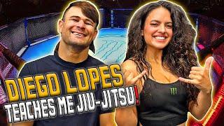 Diego Lopes teaches me Jiu-Jitsu ahead of his fight vs Brian Ortega | UFC 303