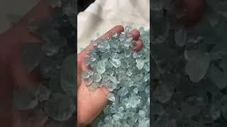 1 kg parcel of natural mix quality rough aquamarine  #gemstone