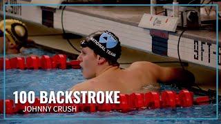 Johnny Crush Gets Victory in Men's 100 Backstroke | 2023 Speedo Winter Juniors East