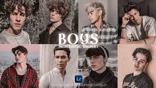 Boys (Aesthetic Brown) - Lightroom Mobile Presets | Aesthetic Preset | Brown Preset | Vintage Preset