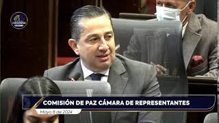 Sesión de la Comisión de Paz de la Cámara de Representantes 8-05-2024