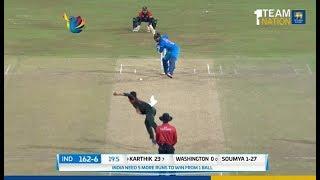 Nidahas Trophy 2018 Final Match, Final Over - India vs Bangladesh