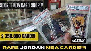 ULTRA RARE NBA CARDS SECRET SHOP!!! | CLASSIC JORDANS AND MORE!!!!