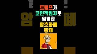 트럼프가 코인책임자로 임명한 암호화폐 황제 #코인투자 #재테크 #암호화폐 #트럼프 #코인 #코인전망