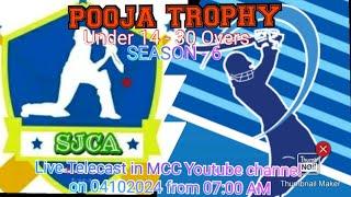 MASTER CRICKET CLUB/POOJA TROPHY U14 S6 FINALS/UNIQUE CRICKET ACADEMY VS ST JOSEPH CRICKET ACADEMY