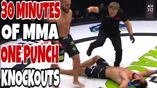 30 Minutes of ONE-PUNCH MMA Knockouts 2024