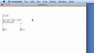 PURE DATA: 10 The Expression Object [expr ]