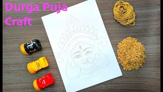 Durga Puja craft ideas | Diy maa durga wall hanging | Maa durga decoration |  Navratri decoration