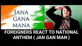Foreign people reaction on india national anthem ! JAN GAN MAN !