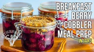 Breakfast Berry Cobbler Meal Prep / Pastel de Bayas para Desayuno