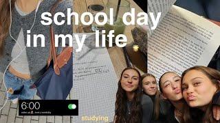 SCHOOL day in my life, studying, routine, what I eat in a day // Baru