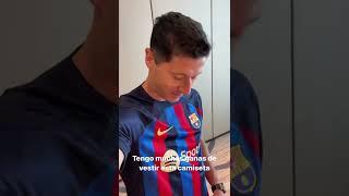 Lewandowski first words as a Barça player!!!!