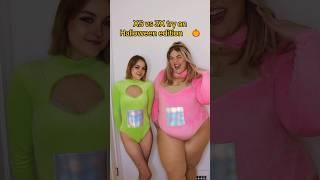 1 Halloween Costume, 2 Sizes - XS vs 3X Fashion Nova try on! #plussize #halloween #costume #cosplay