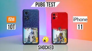 iPhone 11 vs Mi 10T Pubg Test, Heating and Battery Test | Shocked 