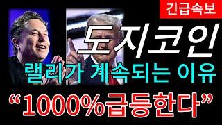 [도지코인] 랠리가 끊기지 않는 이유공개 , 1000% 급등할 확률 #도지코인 #도지코인전망 #도지코인관련주 #도지 #도지코인급등