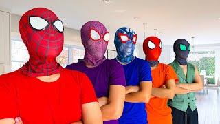 What If Many SPIDER-MAN in 1 HOUSE ??? || Rescue PEOPLE From BAD GUY TEAM..?? ( Funny, Action )