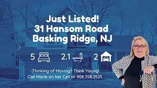 Drone Tour  - Just Listed! 31 Hansom Road, Basking Ridge, NJ