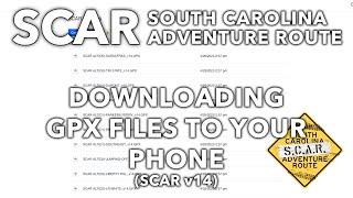 Downloading GPX Files to Your Mobile Device | SCAR Tutorial