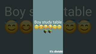 girls vs boys study table   #viral short #short #itsdivishi143