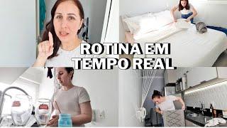 VLOG EM TEMPO REAL| ORGANIZANDO O APARTAMENTO | CAMA POSTA |Canal Família Vieira