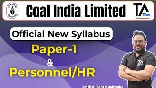 CIL MT HR  Exam 2025 New Official Syllabus||Coal India Management Trainee New Official Syllabus||