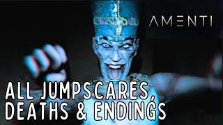 All Jumpscares, Deaths & Ending | Amenti