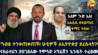 Arada daily news:ግብፅ ተንቀጠቀጠች! ሁቲዎች ለኢትዮጵያ ደረሱላት?! አለም ጉድ አለ! አልሲሲ በቀይባህር ቀማር ተበሉ!