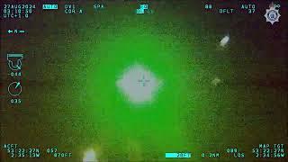 Man jailed for shining laser beam at police helicopter