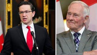 Poilievre claims David Johnston has a 'fake job' and is the PM's 'ski buddy, cottage neighbour'