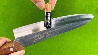 Easy Way To Sharpen A Knife Like A Razor Sharp ! Amazing Idea