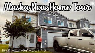 FINALLY! ALASKA NEW HOME TOUR | JBER COTTONWOOD FP 42 | MILITARY HOUSING