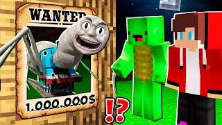 Why Creepy THOMAS SPIDER is WANTED ? Mikey and JJ vs THOMAS SPIDER.EXE ! - in Minecraft Maizen