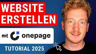 One Page Website erstellen mit Onepage.io - Tutorial 2025