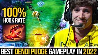 BEST DENDI Pudge Gameplay in 2022 - 100% HOOKS | DENDI Non-stop SPAMMING His Signature Hero Pudge