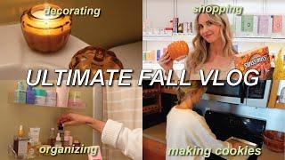 AESTHETIC FALL VLOG | target & ulta, decorating, making cookies, watching Gilmore Girls, reading