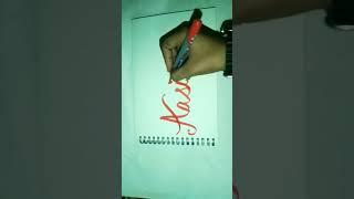 Aasiya shaikh name calligraphy with Doms brush pen and coment your name