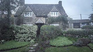 Early Morning walk in a Waterlogged Cotswold Village With an Unusual Twist