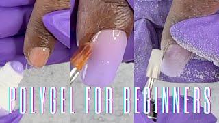 WATCH ME WORK: PURPLE POLYGEL NAILS | POLYGEL FOR BEGINNERS | MISS NAILOLOGY