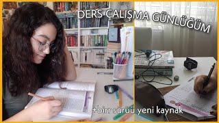 DERS ÇALIŞMA GÜNLÜĞÜM #11 || Yeni Kaynaklar, 3 Gün Benimle Çalışın...